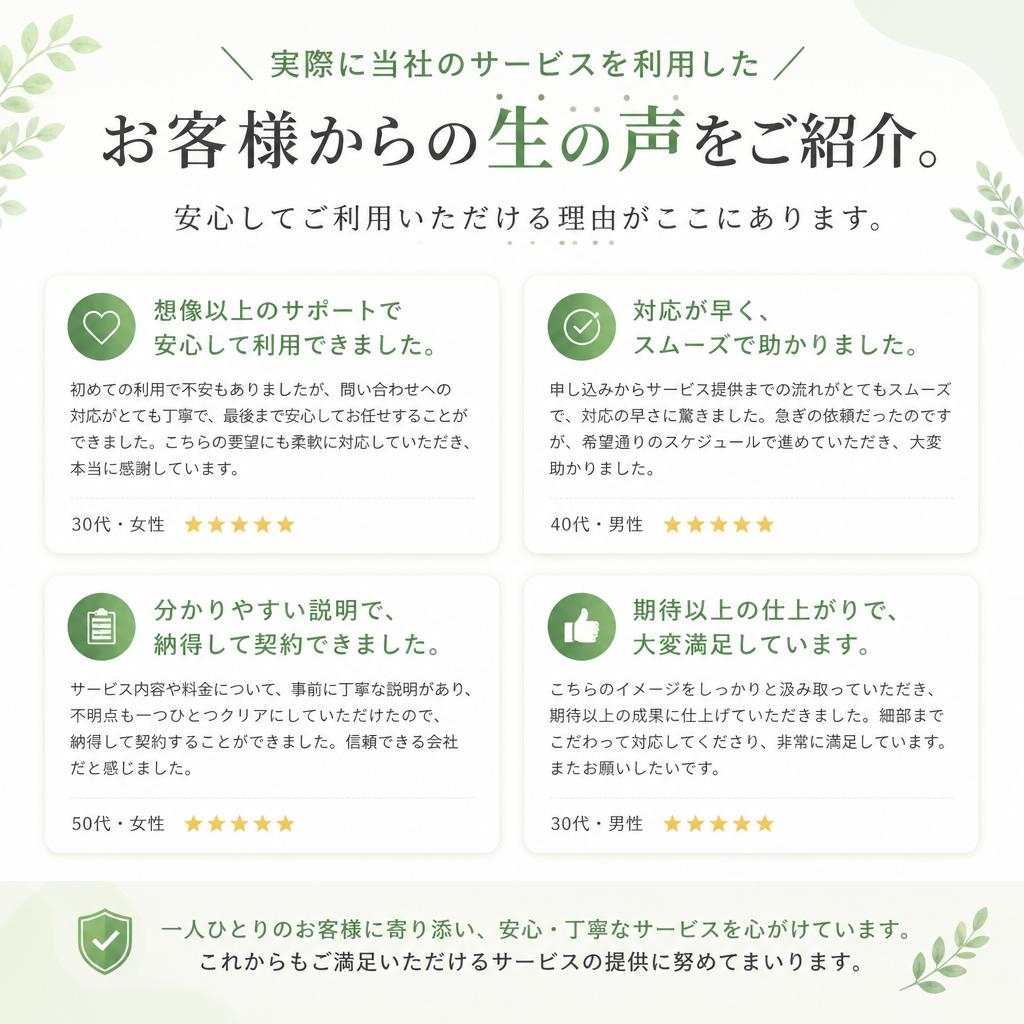 4. お客様の声