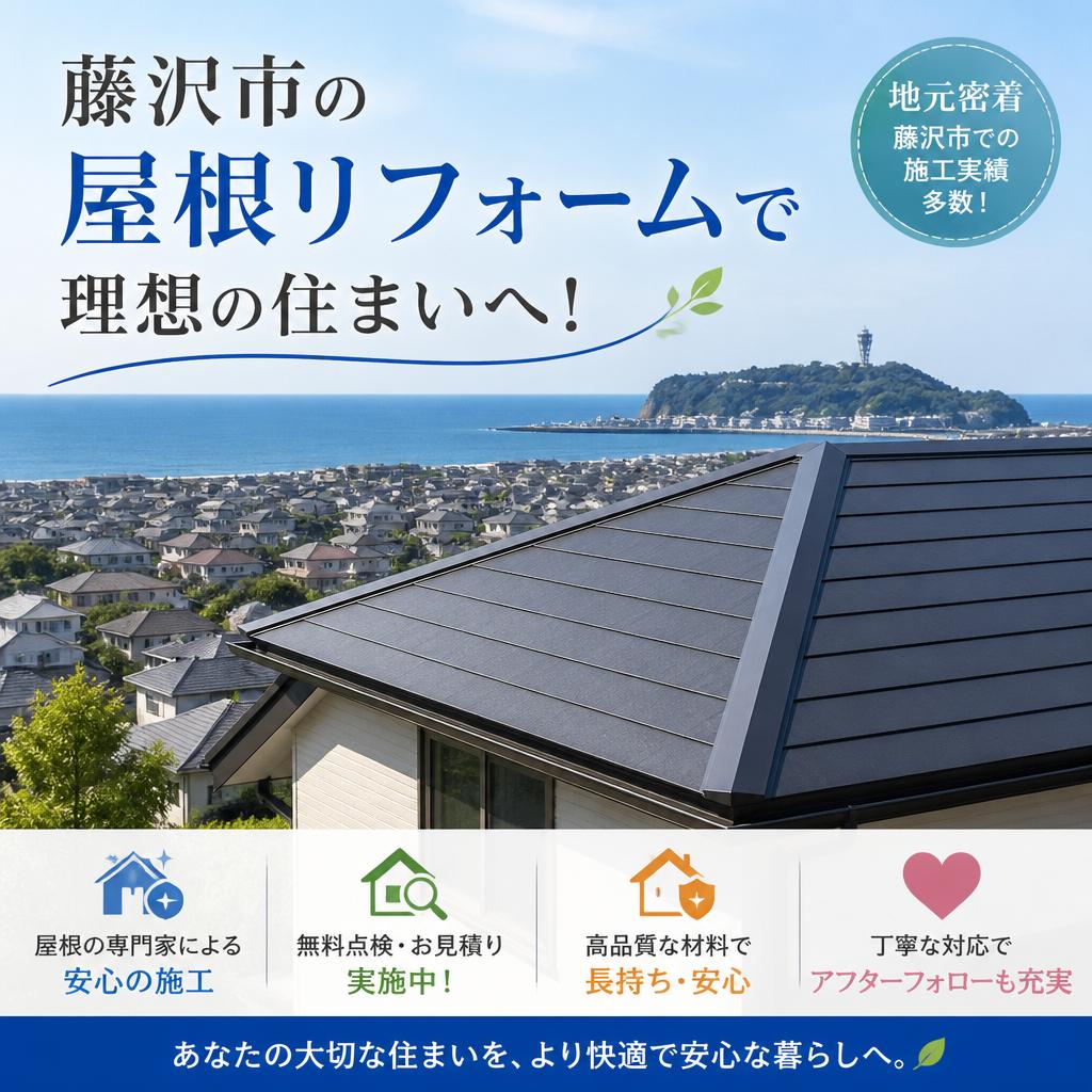 藤沢市の屋根リフォームで理想の住まいへ！