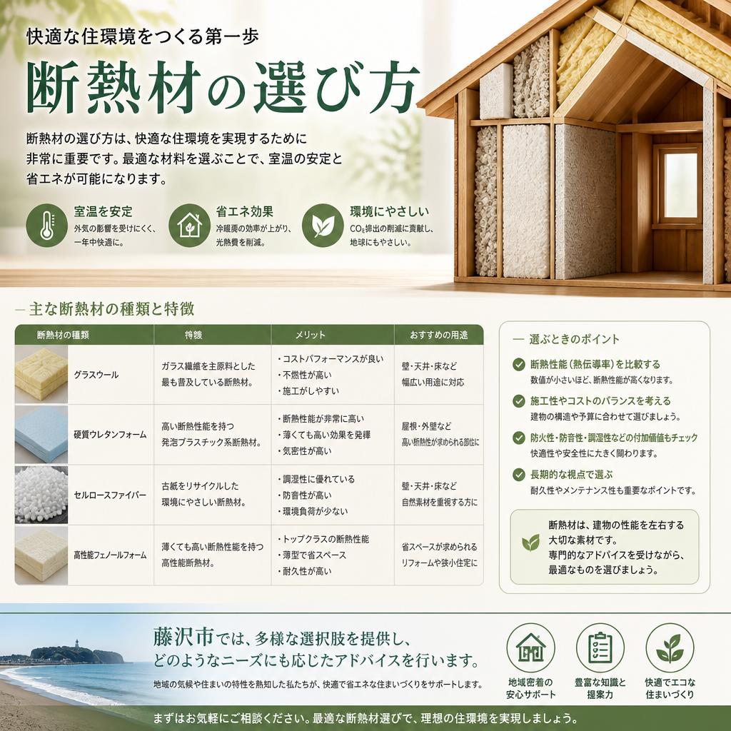 断熱材の効果と選び方