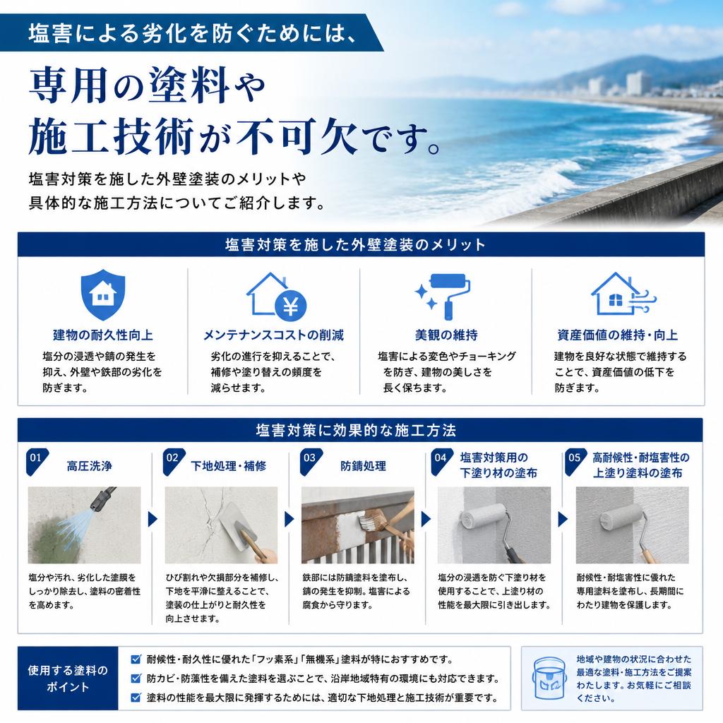 塩害対策エクステリアの重要性
